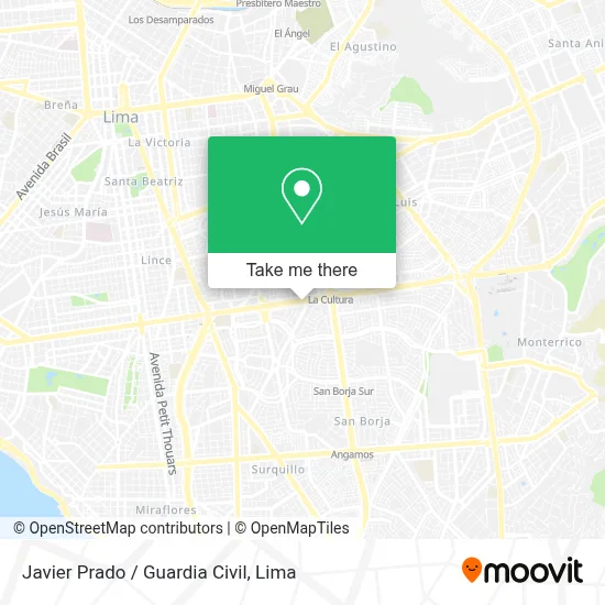Javier Prado / Guardia Civil map