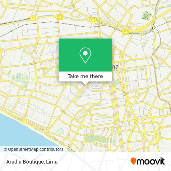 Aradia Boutique map