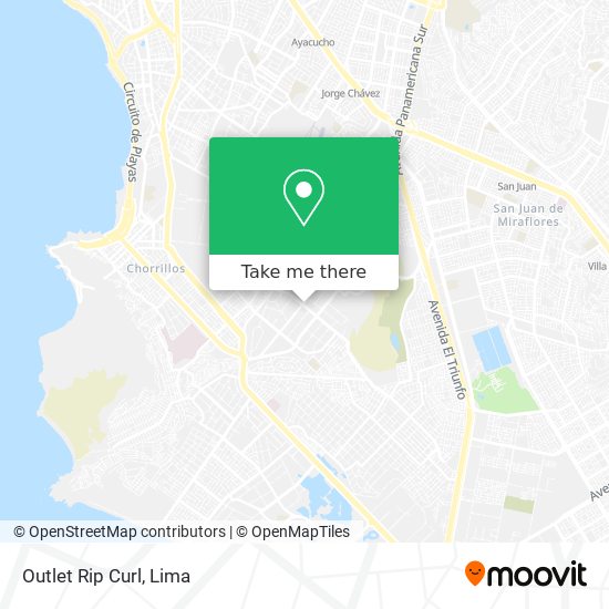 Outlet Rip Curl map