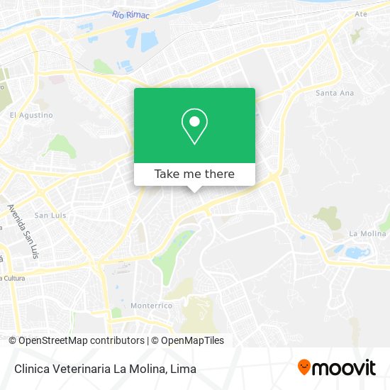 Mapa de Clinica Veterinaria La Molina