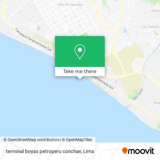 Mapa de terminal boyas petroperu conchan