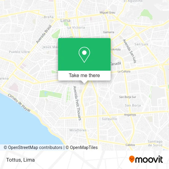 Mapa de Tottus