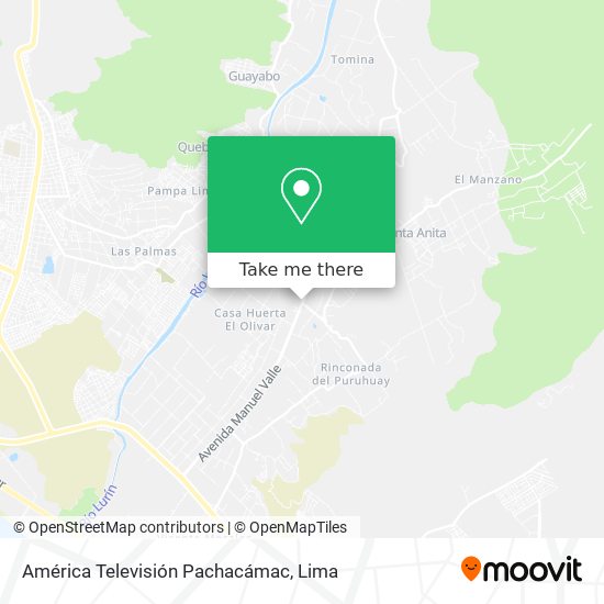 América Televisión Pachacámac map