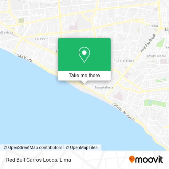 Red Bull Carros Locos map