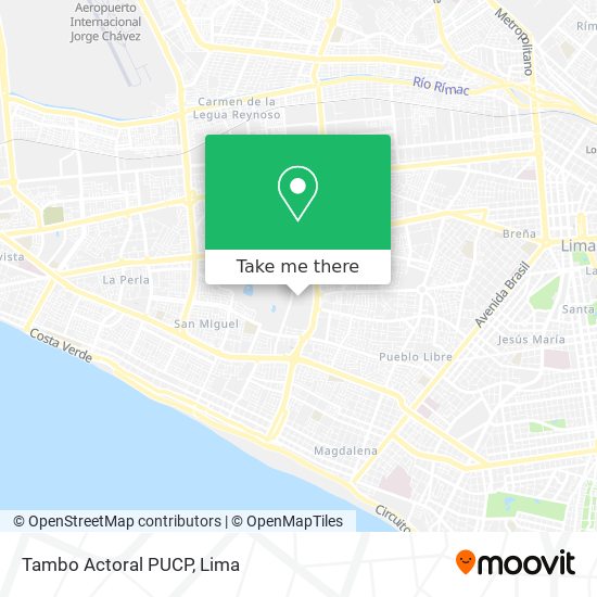 Tambo Actoral PUCP map