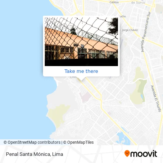 Mapa de Penal Santa Mónica