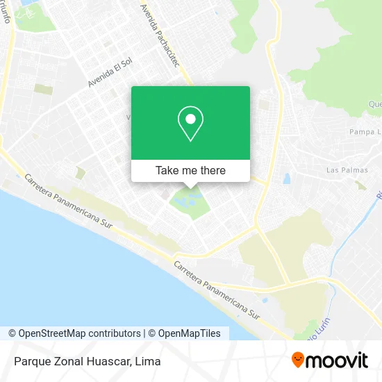 Parque Zonal Huascar map