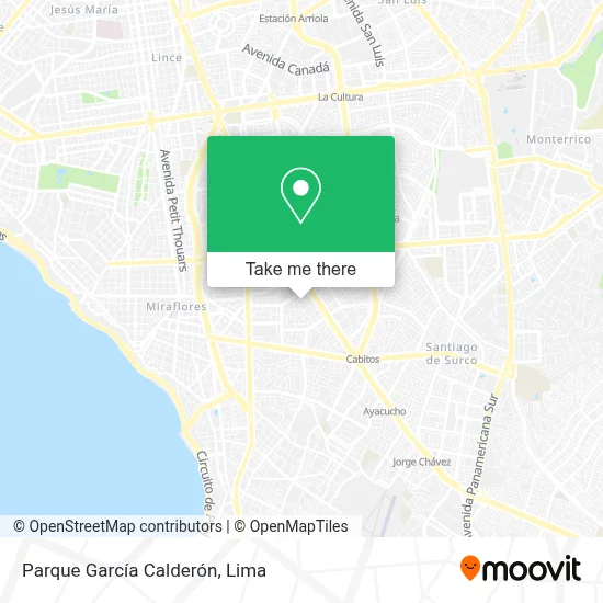 Parque García Calderón map