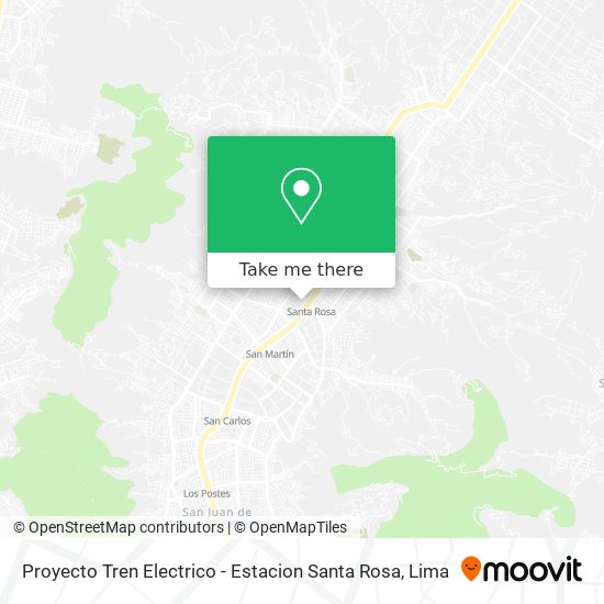 Proyecto Tren Electrico - Estacion Santa Rosa map