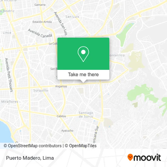 Puerto Madero map