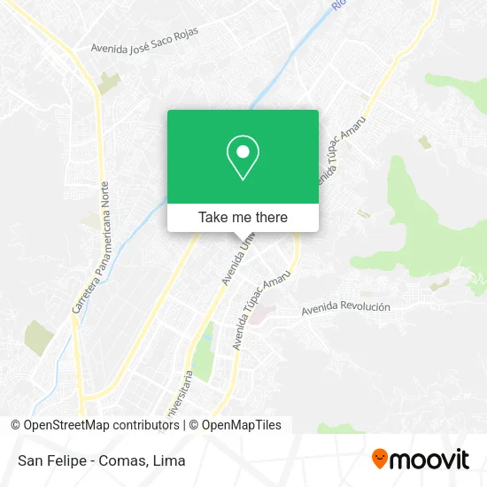Mapa de San Felipe - Comas