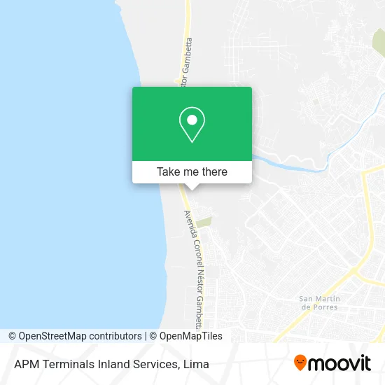 Mapa de APM Terminals Inland Services