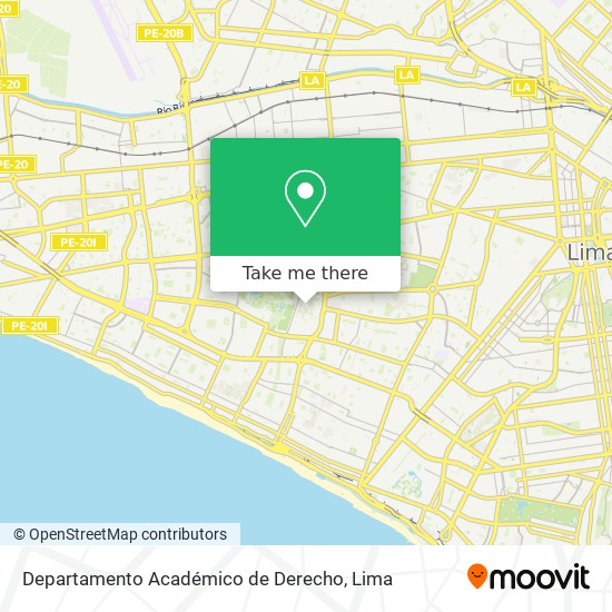 Departamento Académico de Derecho map