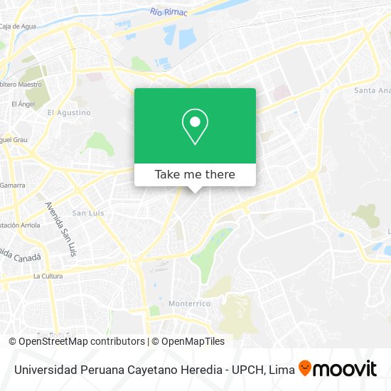 Universidad Peruana Cayetano Heredia - UPCH map