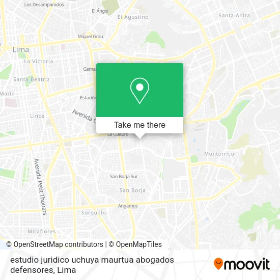 Mapa de estudio juridico uchuya maurtua abogados defensores
