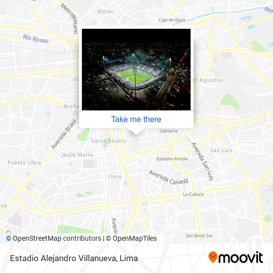 Mapa de Estadio Alejandro Villanueva