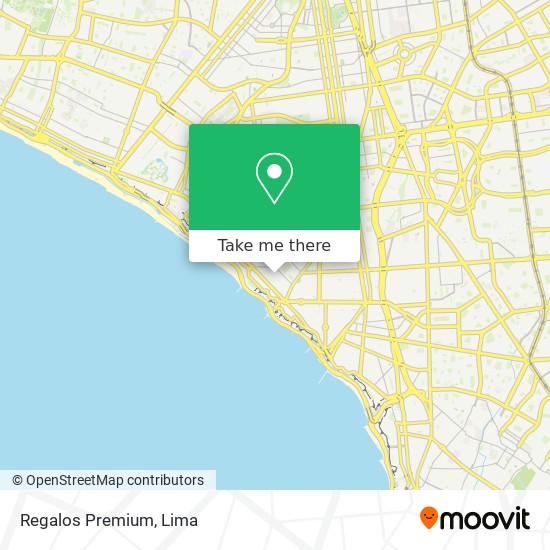 Regalos Premium map