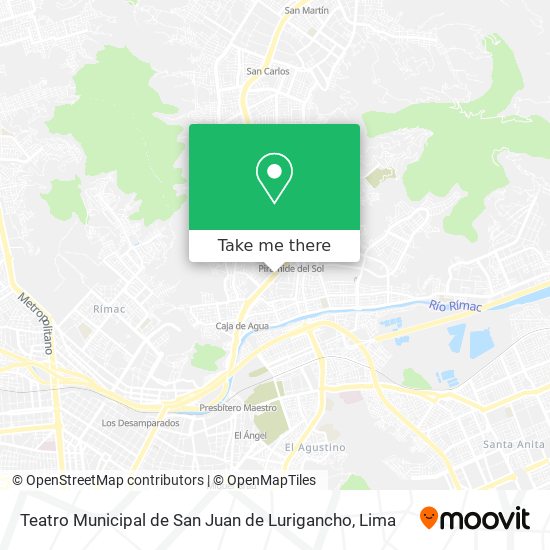 Teatro Municipal de San Juan de Lurigancho map