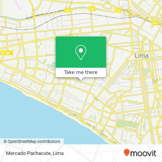 Mercado Pachacute map