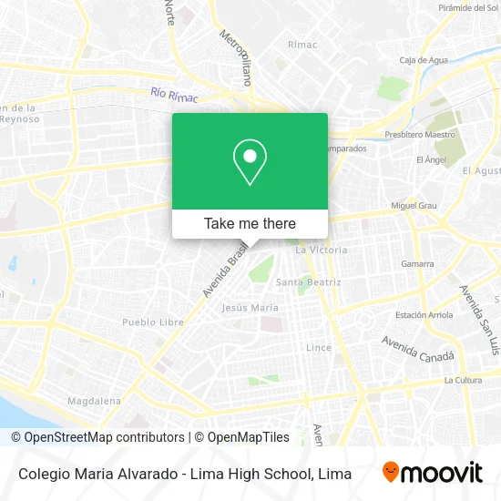 Colegio Maria Alvarado - Lima High School map
