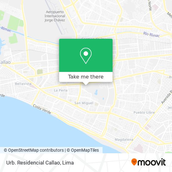 Mapa de Urb. Residencial Callao