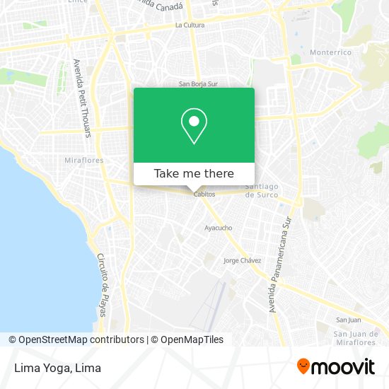 Lima Yoga map