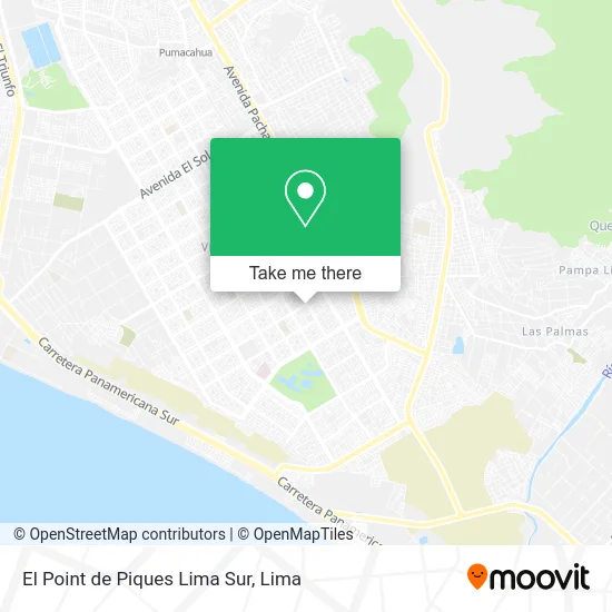 El Point de Piques Lima Sur map