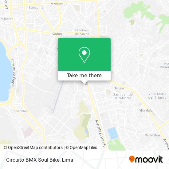 Circuito BMX Soul Bike map