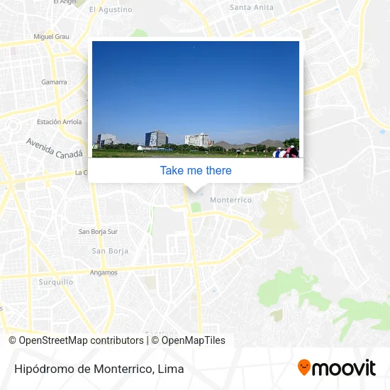 Mapa de Hipódromo de Monterrico