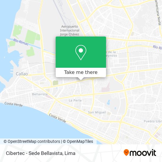 Mapa de Cibertec - Sede Bellavista