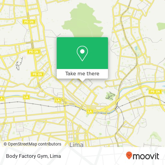 Body Factory Gym map