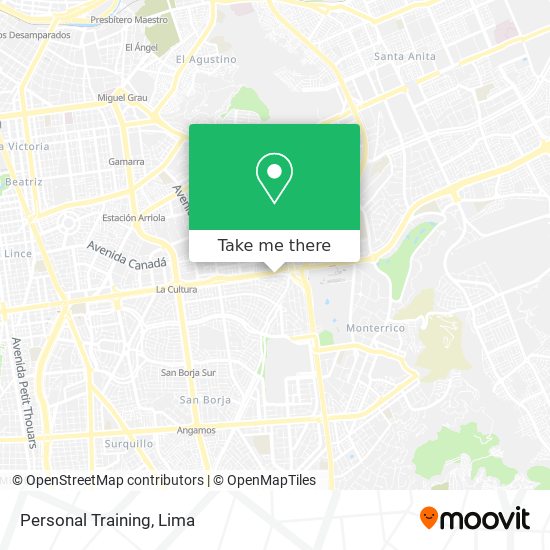 Personal Training map