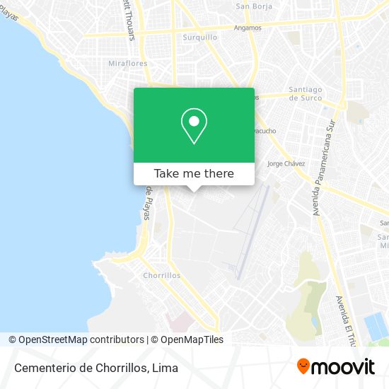 Cementerio de Chorrillos map