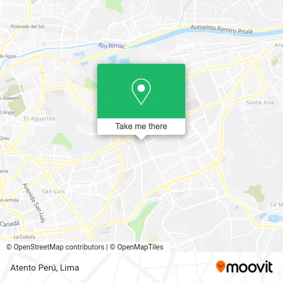 Atento Perú map