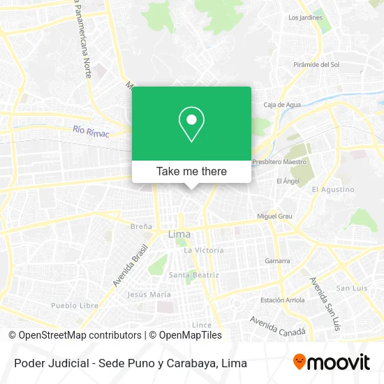 Poder Judicial - Sede Puno y Carabaya map