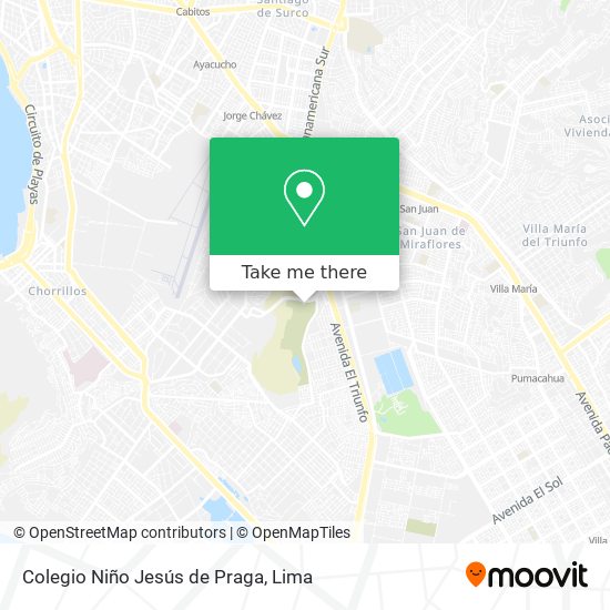 Colegio Niño Jesús de Praga map