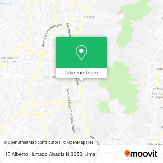 IE Alberto Hurtado Abadía N 3050 map