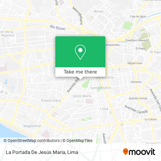 La Portada De Jesús María map