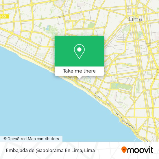 Embajada de @apolorama En Lima map