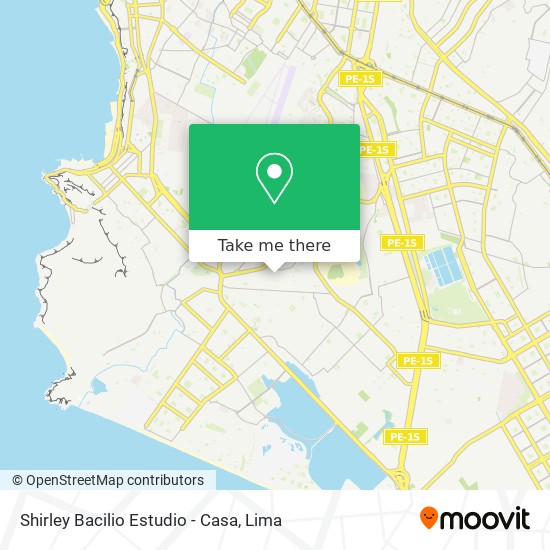 Shirley Bacilio Estudio - Casa map