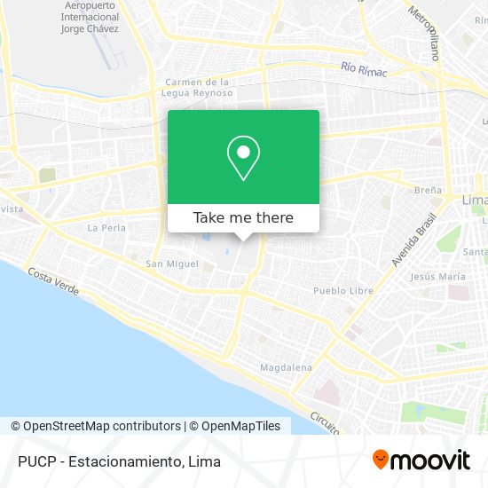 PUCP - Estacionamiento map