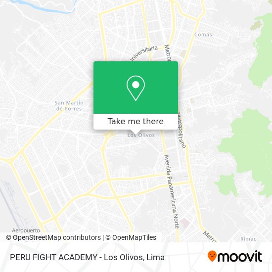 Mapa de PERU FIGHT ACADEMY - Los Olivos