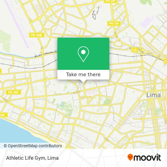 Athletic Life Gym map
