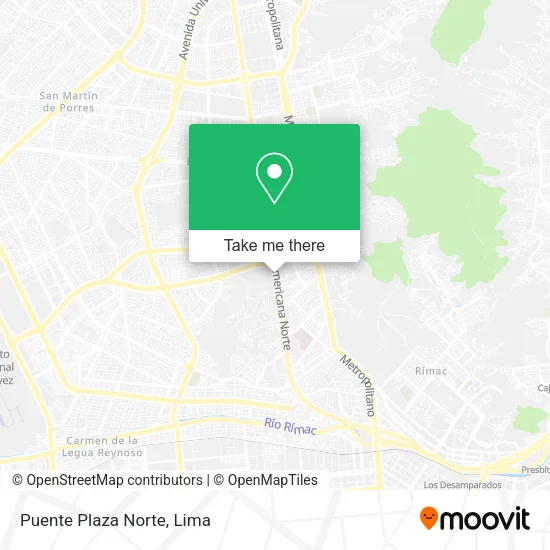 Mapa de Puente Plaza Norte