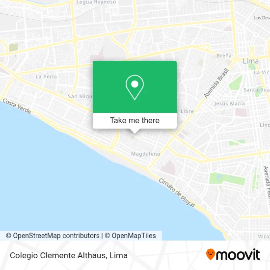 Colegio Clemente Althaus map