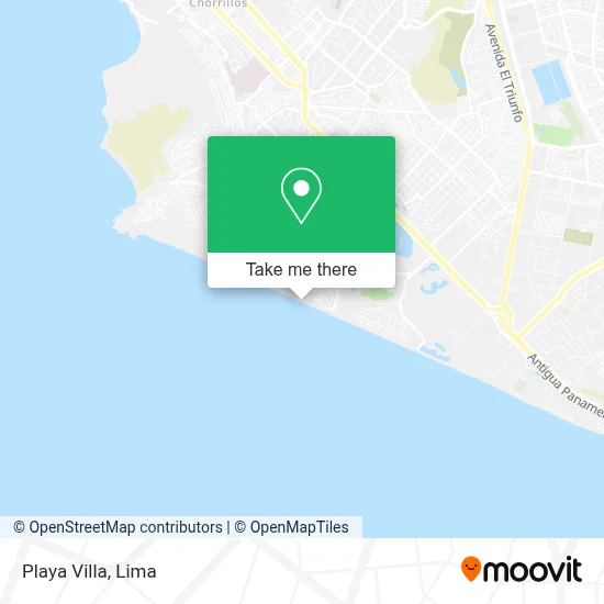 Playa Villa map