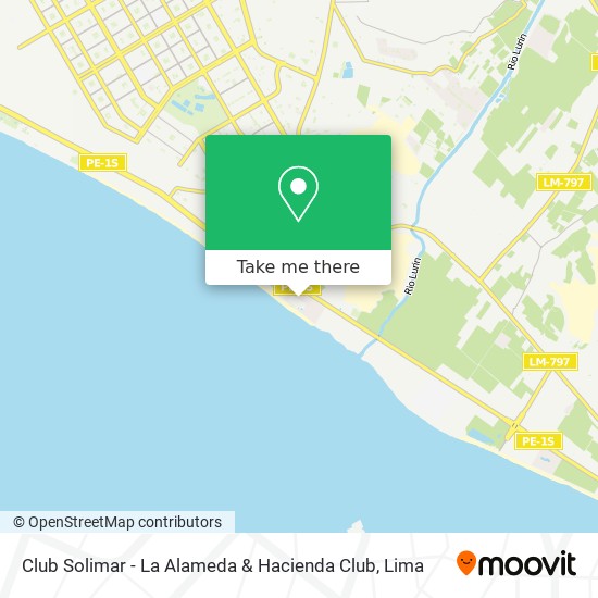 Club Solimar - La Alameda & Hacienda Club map
