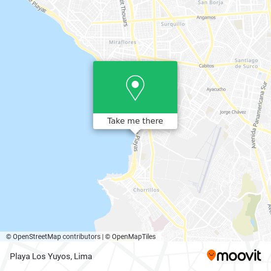 Playa Los Yuyos map