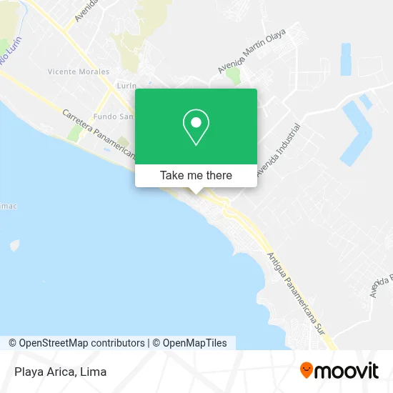 Playa Arica map