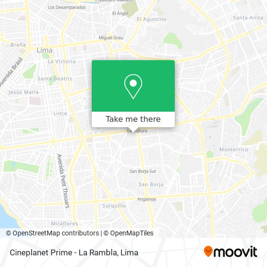 Cineplanet Prime - La Rambla map